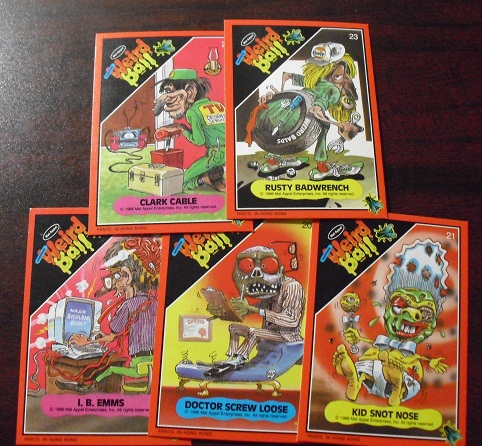 Lot of 5 1986 Mel Appel Weird Ball Cards, WhyBidMore Collectibles