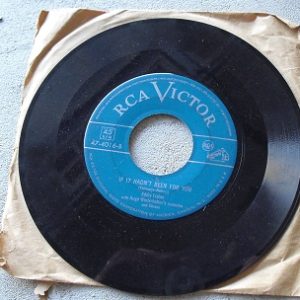 Vintage 45 Record - Eddie Fisher If It Hadn't Been for You