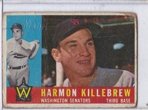 1960 Topps Harmon Killebrew Card