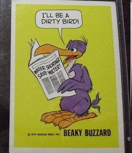 1974 Wonder Bread Beaky Buzzard Card