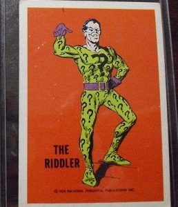 1974 Wonder Bread The Riddler Card