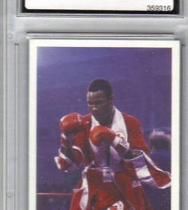 TCA 10 1986 Question of Sport Larry Holmes Card