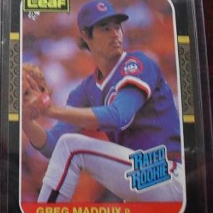 1987 Donruss Leaf Greg Maddux Rookie Card MINT