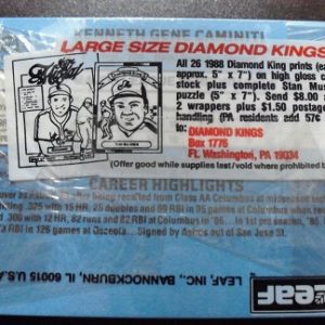 1988 Donruss Cello Pack - Ken Caminiti RC on Back