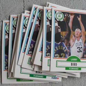 Lot of 19 1990-91 Fleer Larry Bird Cards