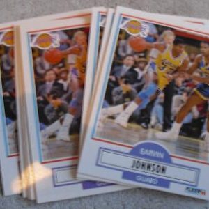 Lot of 8 1990-91 Fleer Magic Johnson Cards