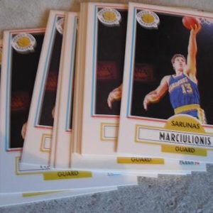 Lot of 12 1990-91 Fleer Sarunas Marciulionis Rookie Cards