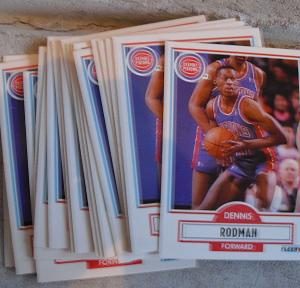 Lot of 19 1990-91 Fleer Dennis Rodman Cards