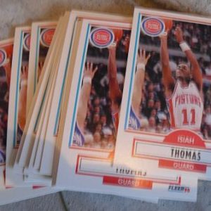 Lot of 18 1990-91 Fleer Isiah Thomas Cards