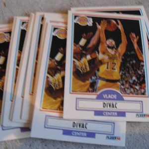 Lot of 13 1990-91 Fleer Vlade Divac Rookie Cards