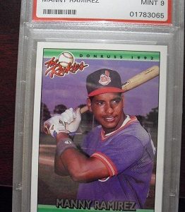 PSA 9 1992 Donruss Rookies Manny Ramirez Card