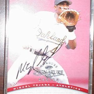 1997 Donruss Signature Miguel Tejada Autograph Card