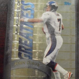 1998 Topps Chrome Measures of Greatness Elway Card