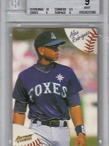 BGS 9 1994 Action Packed Alex Rodriguez Rookie Card