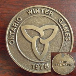 Brass 1976 Ontario Winter Games Medallion