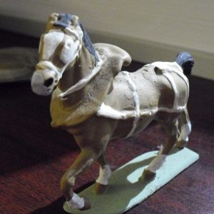 Vintage Lead Brown Horse Figurine