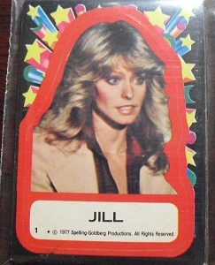 Set of 11 1977 Charlie's Angels Trading card Stickers