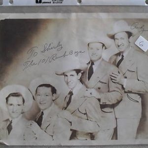 Signed Band Photograph The 10 Ranch Boys 1940s Country