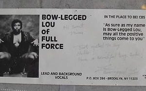 Signed Bow Legged Lou Full Force Photograph Singer