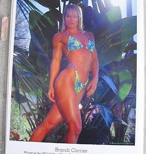 Brandi Carrier 1996 Ms Galaxy Autographed Photograph