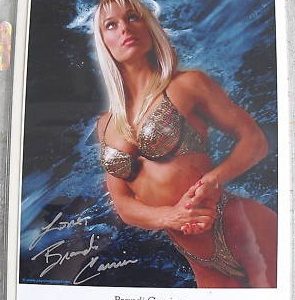 Brandi Carrier Ms Galaxy 1996 Autographed 8x10 Photograph