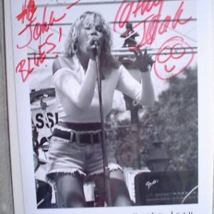 Cathy Jean Blues Singer Autograph 8x10 Photograph