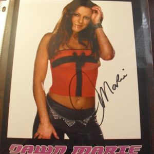 Autographed 8x10 Photograph - Womens Diva Wrestler Dawn Marie