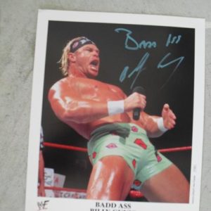 Autographed Press Photograph WWF WWE Billy Gunn