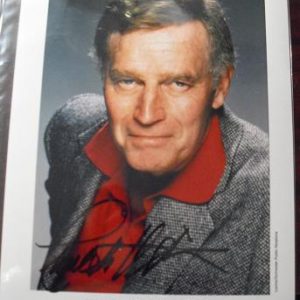 Charlton Heston Autographed Headshot Photograph