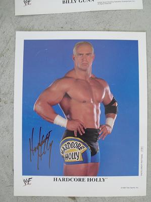 Autographed Press Photo WWF Wrestler Hardcore Holly