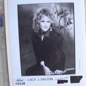 Signed Lacy Dalton Photograph Country Singer