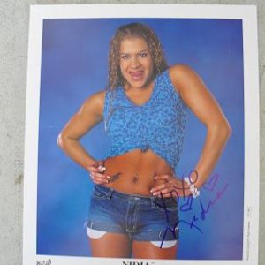 Autographed WWf/WWE Diva Nidia Photograph