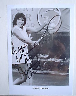 Rosie Casals Signed 6x9 Photograph