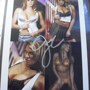 Unique Autographed Photograph - Sexy Woman Wrestler