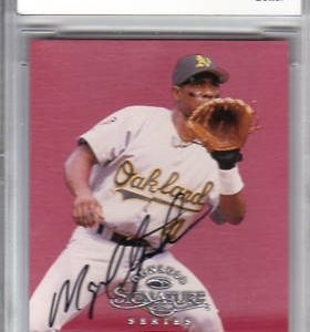 1997 Donruss Signature Miguel Tejada Auto Card BCCG 10