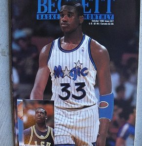 October 1992 Beckett Basketball Price Guide shaq Cover