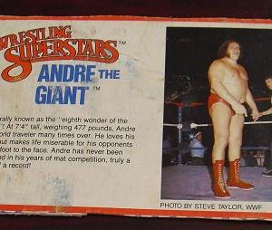 Vintage 1980s LJN Wrestling Bio Card Andre the Giant