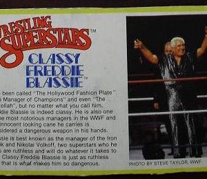 1980s LJN Wrestling Bio Card Freddie Blassie