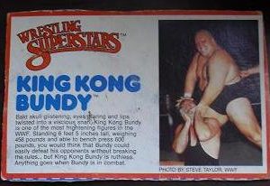 1980s LJN Biography Card King Kong Bundy