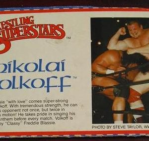 1980s LJN Wrestling Bio Card Nikolai Volkoff