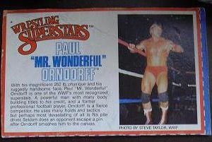 1980s LJN Wrestling Bio Card Paul Orndorff