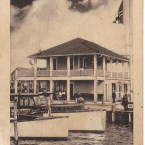 Vintage Postcard Club House Beach Haven Yacht Club