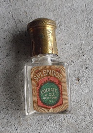 Antique Glass Miniature Colgate Bottle