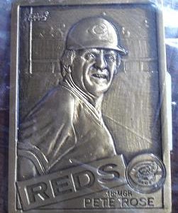 Unique 1985 Topps Bronze Ingot Card Pete Rose