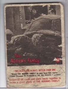 1964 Filmways The Adams Family Card #11