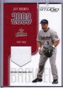 2003 Studio Jeff Bagwell Jersey Card