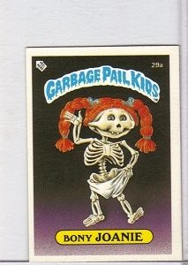 1985 Topps Ireland Garbage Pail Kids Bony Joanie Card