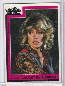 1977 Spelling Charlie's Angels Card w/ Farrah Fawcett