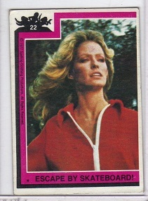 1977 Spelling Charlie's Angels Card w/ Farrah Fawcett