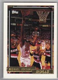 1992-93 Topps GOLD Michael Jordan Card